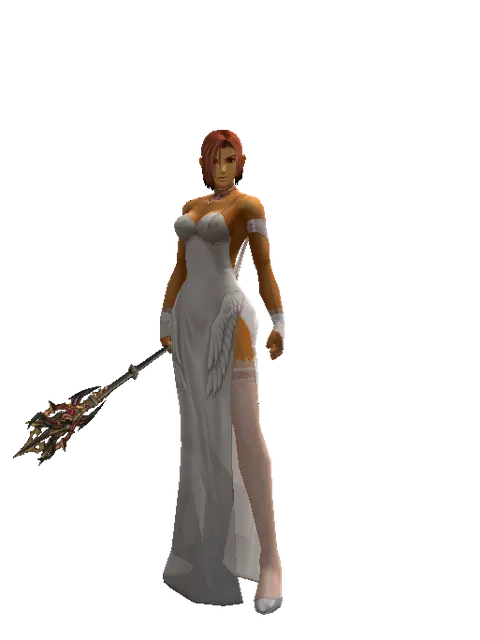 Vesper Mage Blunt on a female Human fighter, front view