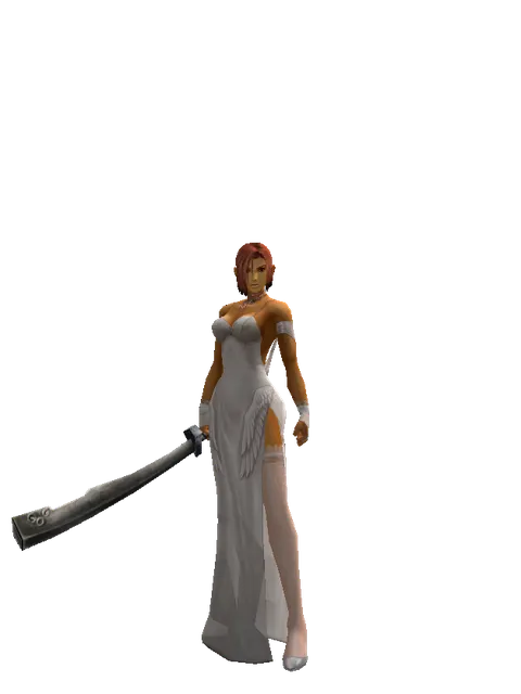 Crimson Sword on a female Human fighter, front view