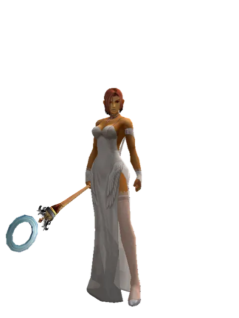 O Stick - 30-day limited period on a female Human fighter, front view