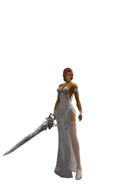 Tallum Blade on a female Human fighter, front view