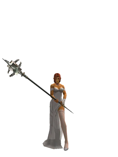 Dynasty Crusher on a female Human fighter, front view