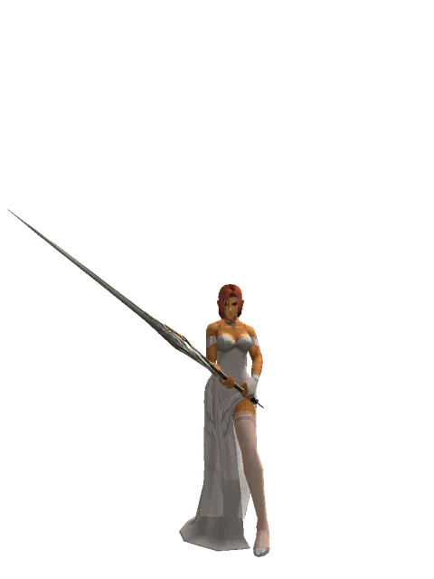 Heaven's Division on a female Human fighter, front view