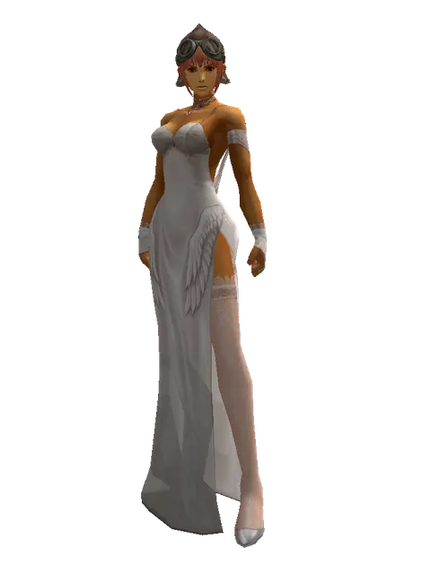Artisan's Goggles on a female Human fighter, front view