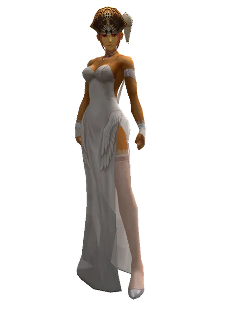 Captain's Hat on a female Human fighter, front view