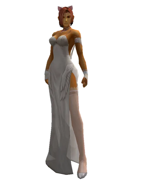 Cat Ear on a female Human fighter, front view
