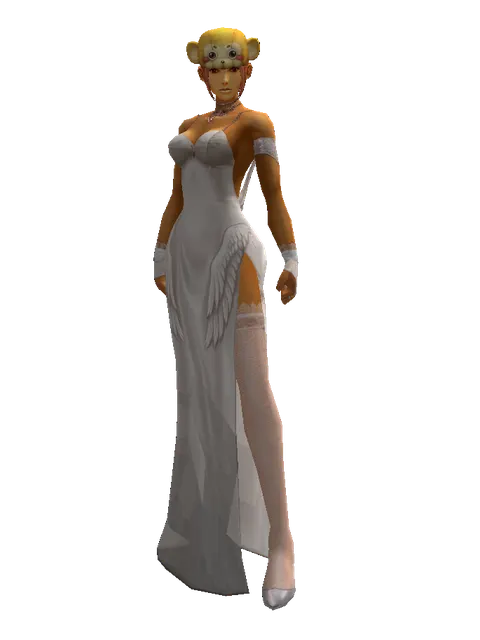 Monkey Hat on a female Human fighter, front view