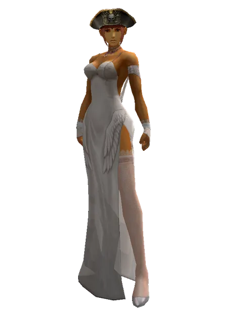 Pirate Hat on a female Human fighter, front view