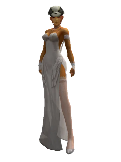 Sapsari Hat (?) on a female Human fighter, front view