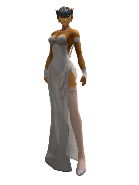 Innadril Circlet of the Marksman (?) on a female Human fighter, front view
