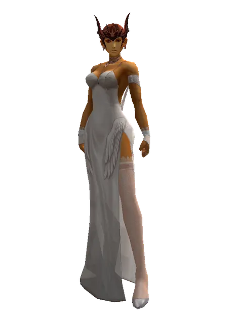 Valakas Slayer Circlet on a female Human fighter, front view