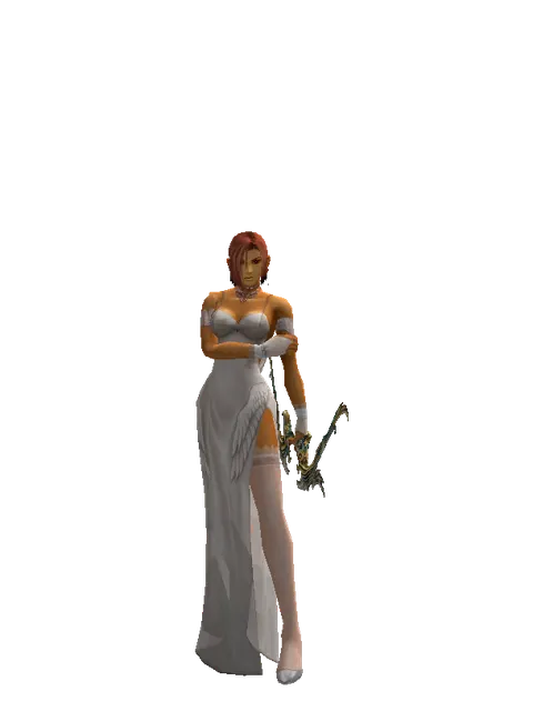 Elemental Bow on a female Human fighter, front view