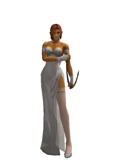 Forest Bow on a female Human fighter, front view