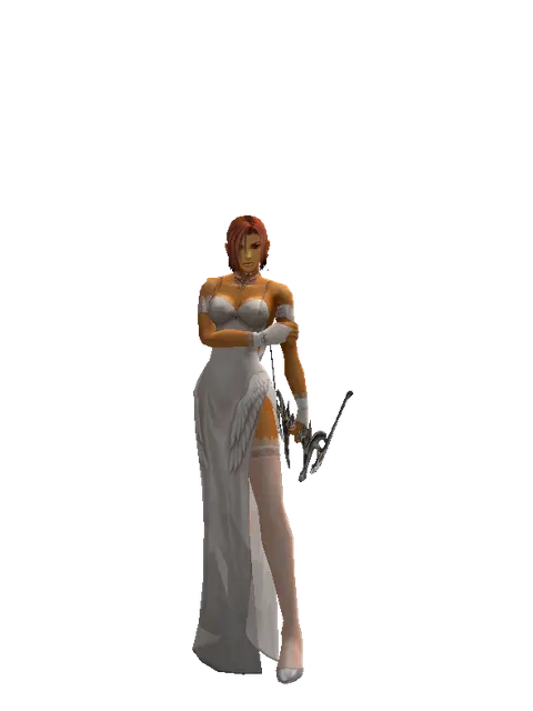 Light Crossbow on a female Human fighter, front view