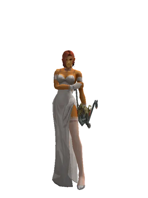 Salvation Bow on a female Human fighter, front view