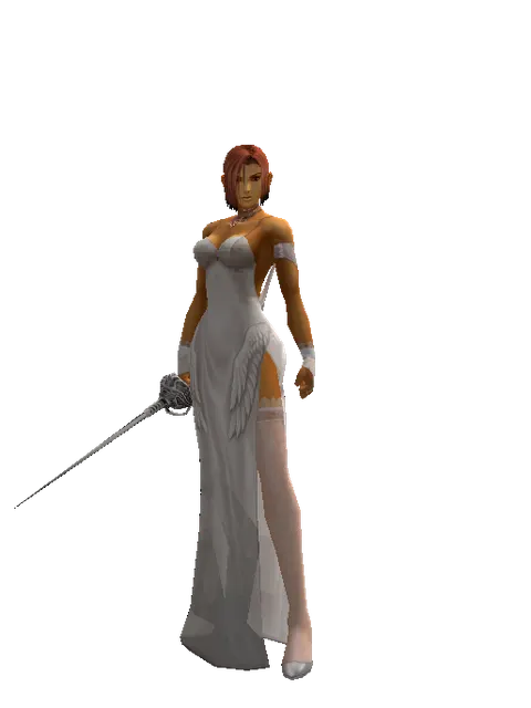 Cursed Maingauche on a female Human fighter, front view