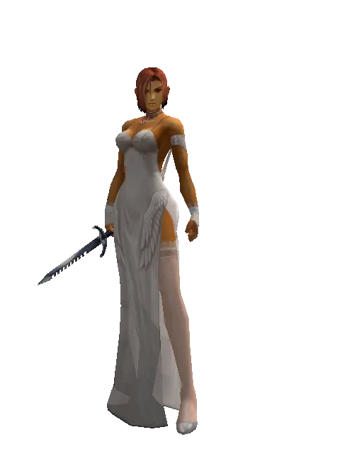 Improved Sword Breaker on a female Human fighter, front view
