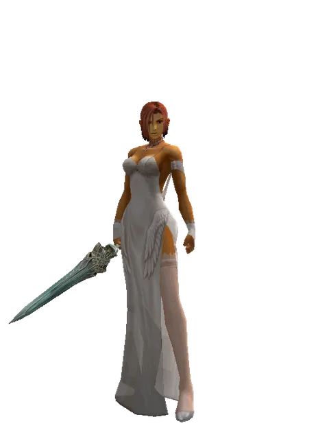Naga Storm on a female Human fighter, front view