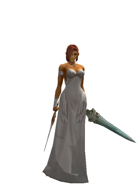 Vesper Dagger*Naga Storm on a female Human fighter, front view