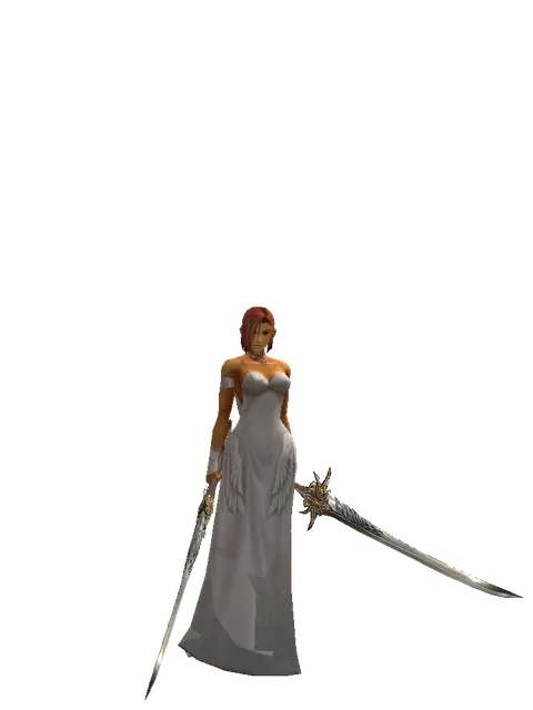 Infinity Wing on a female Human fighter, front view