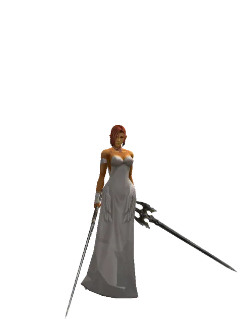 Keshanberk*Keshanberk on a female Human fighter, front view