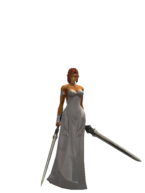 Spirit Sword*Spirit Sword on a female Human fighter, front view