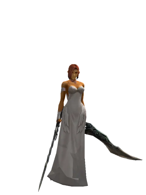 Stormbringer*Sword of Limit on a female Human fighter, front view