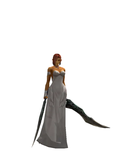 Sword of Limit*Sword of Limit on a female Human fighter, front view