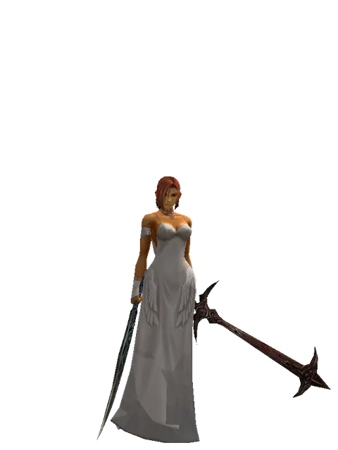 Sword of Limit*Sword of Nightmare on a female Human fighter, front view