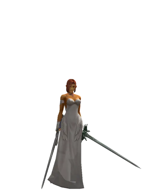 Sword of Revolution*Elven Long Sword on a female Human fighter, front view