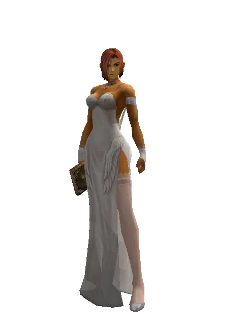 Blessed Branch on a female Human fighter, front view