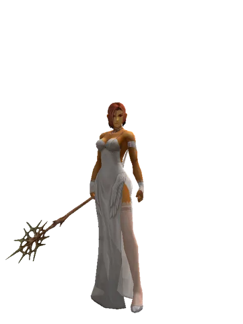 Branch of Life on a female Human fighter, front view