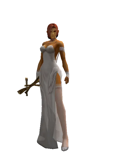 Voodoo Doll on a female Human fighter, front view