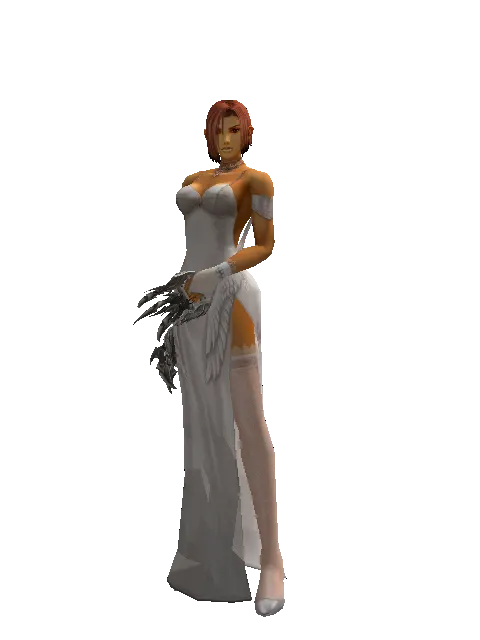 Arthro Nail on a female Human fighter, front view
