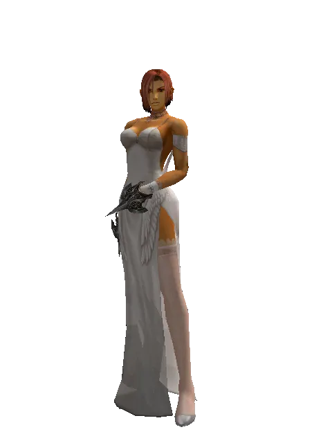 Great Pata on a female Human fighter, front view