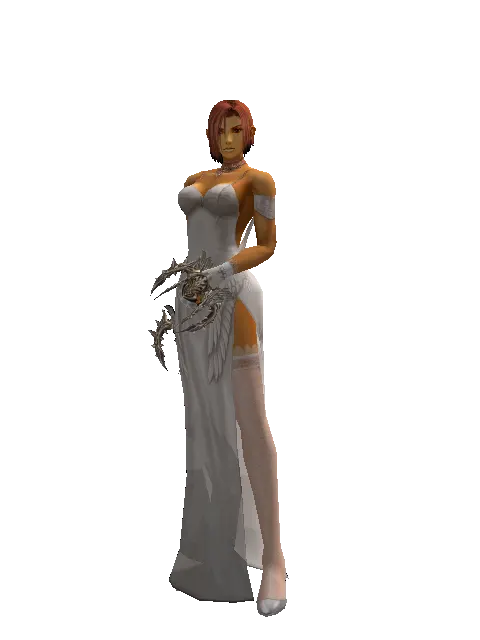 Infinity Fang on a female Human fighter, front view