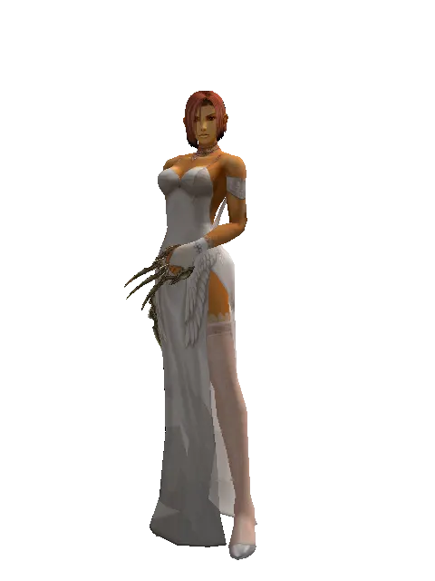 Traveler's Jamadhr on a female Human fighter, front view