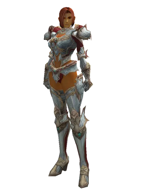 Dynasty (heavy armor) on a female Human fighter, front view