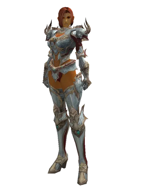 Dynasty [Force Master] (heavy armor) on a female Human fighter, front view
