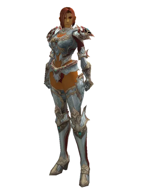 Dynasty Platinum [Shield Master] (heavy armor) on a female Human fighter, front view