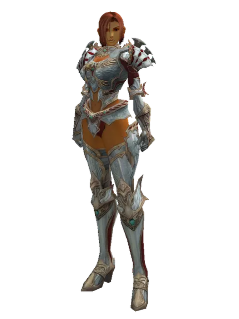 Dynasty [Weapon Master] (heavy armor) on a female Human fighter, front view