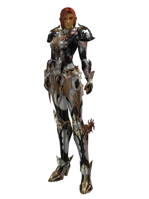 Vesper Set - Heavy on a female Human fighter, front view