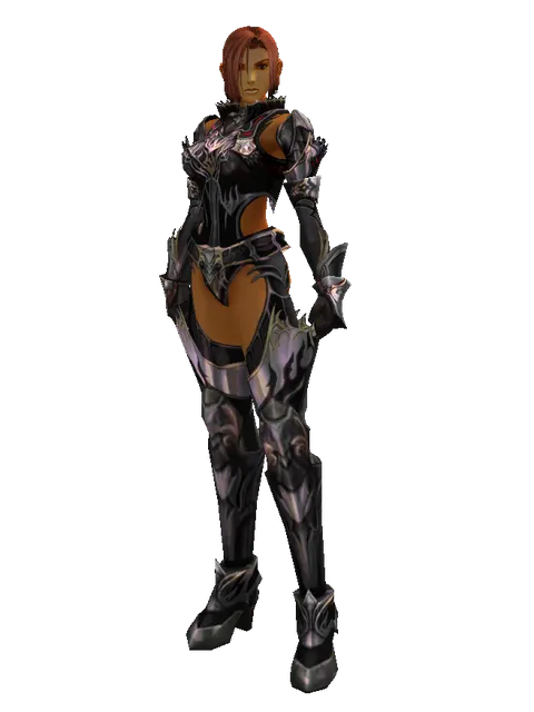 Apella Set on a female Human fighter, front view
