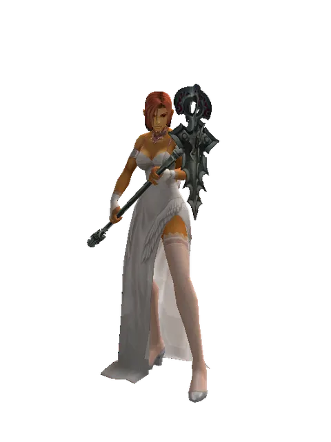 Widow Maker on a female Human fighter, front view