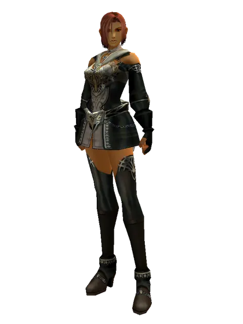 Dark Crystal Robe Set on a female Human fighter, front view