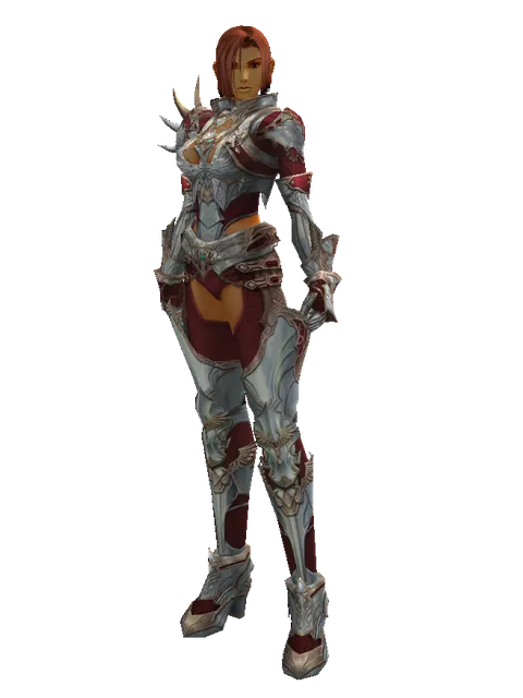 Dynasty Set - Robe on a female Human fighter, front view