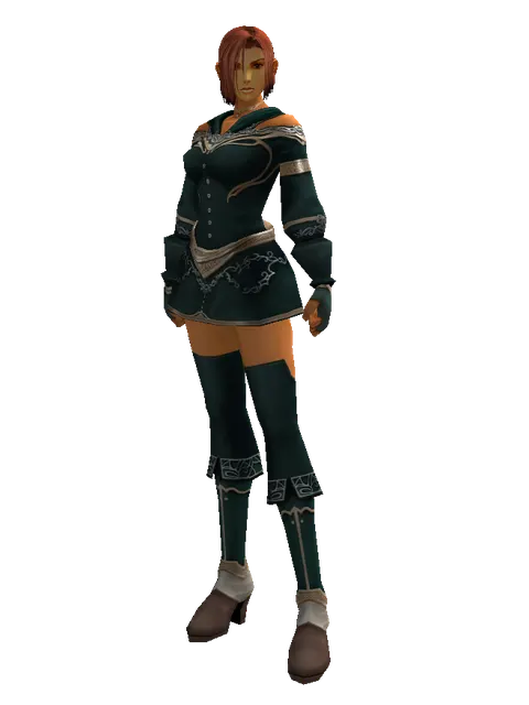 Karmian Set on a female Human fighter, front view