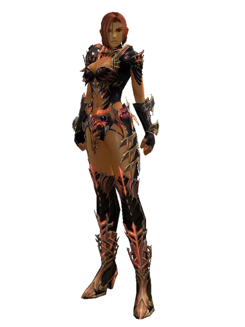 Vesper Set - Robe on a female Human fighter, front view