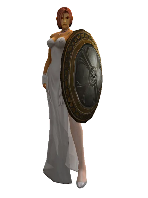 Mia Shield on a female Human fighter, front view