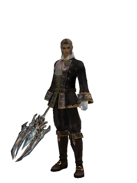 Cabrio's Hand on a male Human fighter, front view