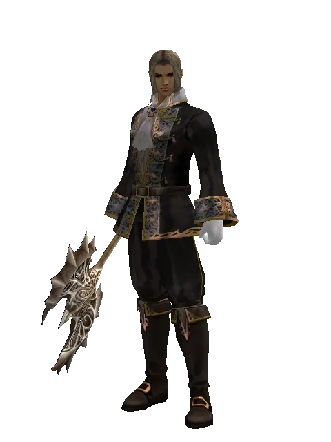 Infinity Axe on a male Human fighter, front view